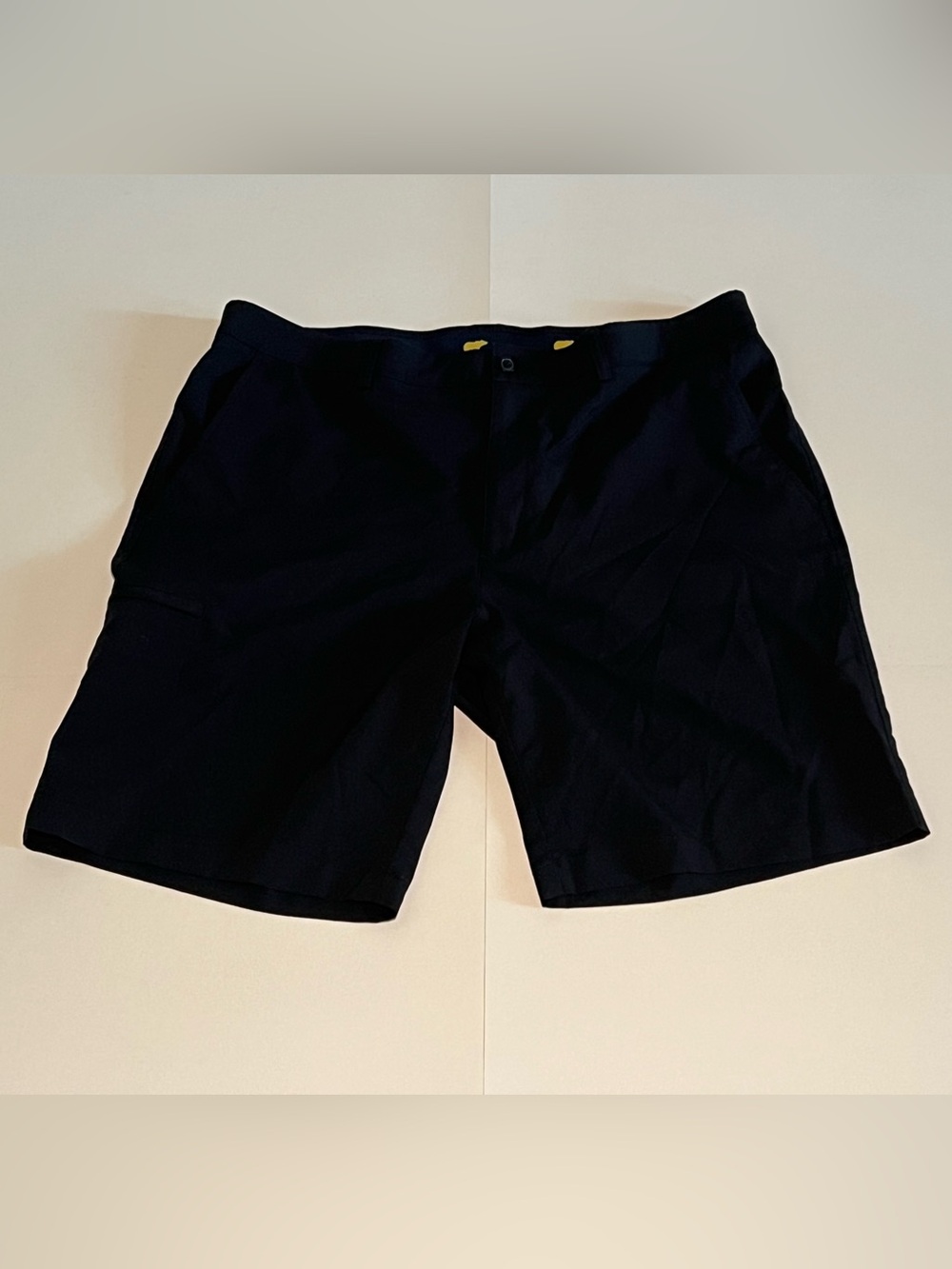 Jack Nicklaus “Golden Bear” Men's Black Flat-Front Performance Golf Shorts